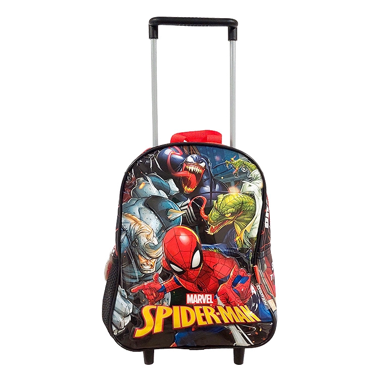 Mochila Escolar Wabro 2026 Spiderman Villanos 12" con Carro Art.38210
